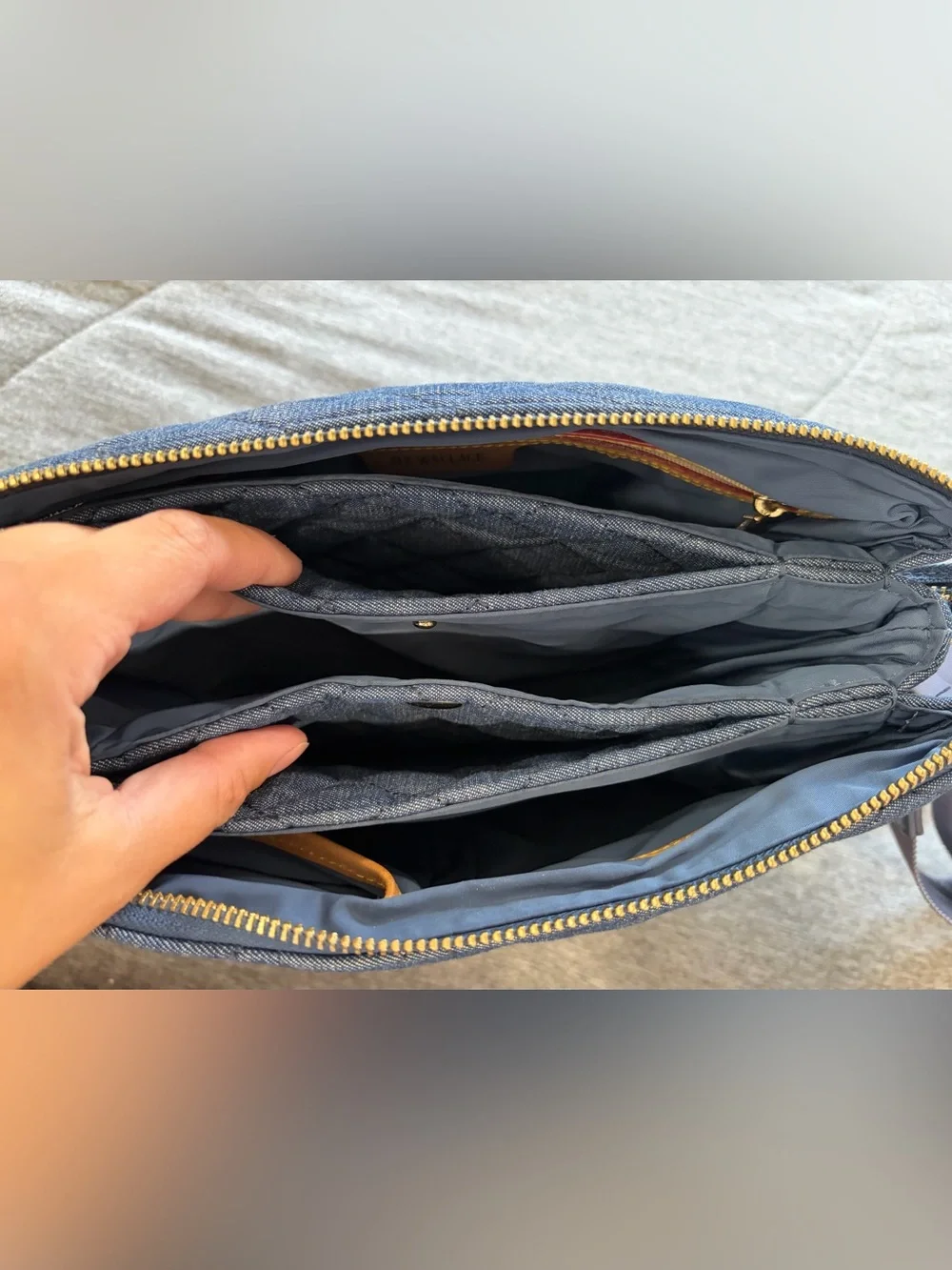 MZ Wallace Pippa Denim Crossbody Bag